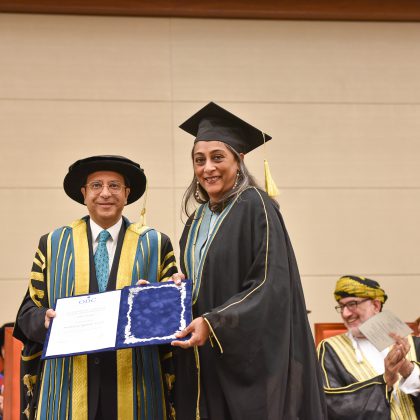 Best Teachers Award for Dr Asha Selvaraj at the ODC Graduation Ceremony