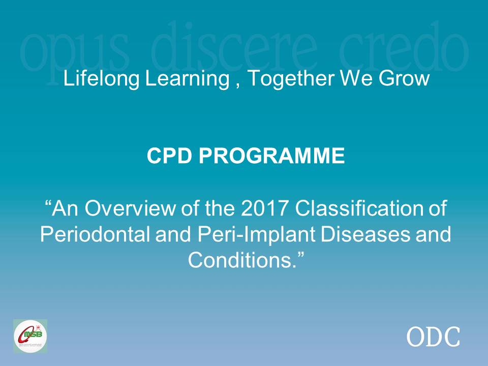 CPD Programme (23rd Oct. 2019)